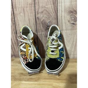 Van's animal print color block sneakers Sz US 4.5 Men / 6.0 Women